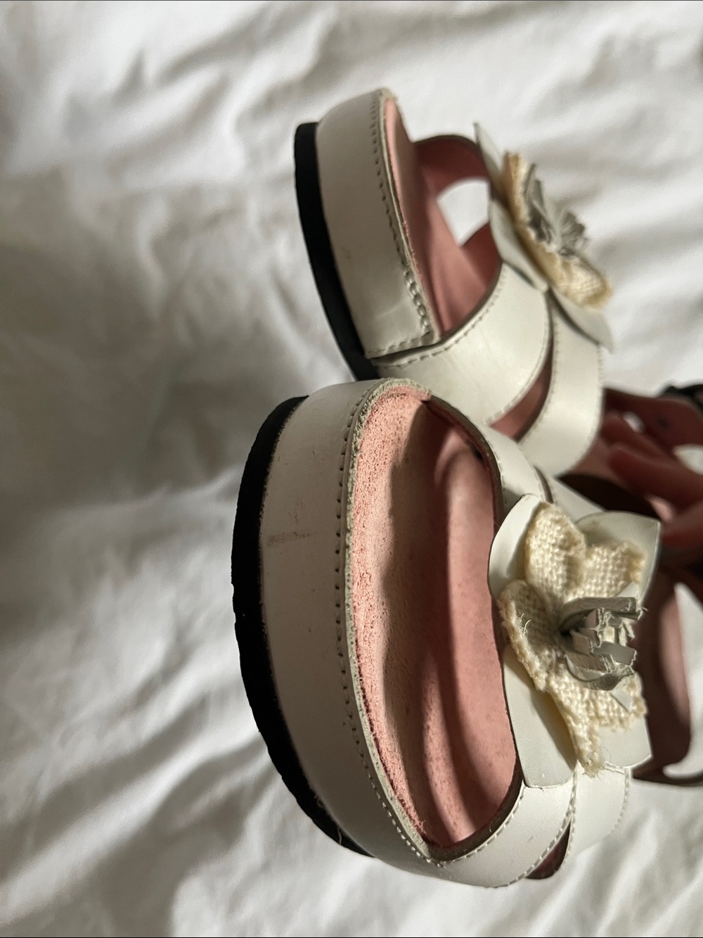 Vionic white pink floral wedge sandals size 8 women’s - Picture 6 of 8